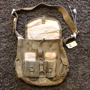 Juicy Couture leather messenger bag